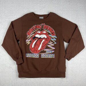 Rolling Stones Crewneck Sweatshirt Men XXS Brown Voodoo Lounge 1994 Sweater